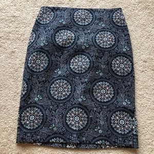 Loft 0p Floral pencil skirt